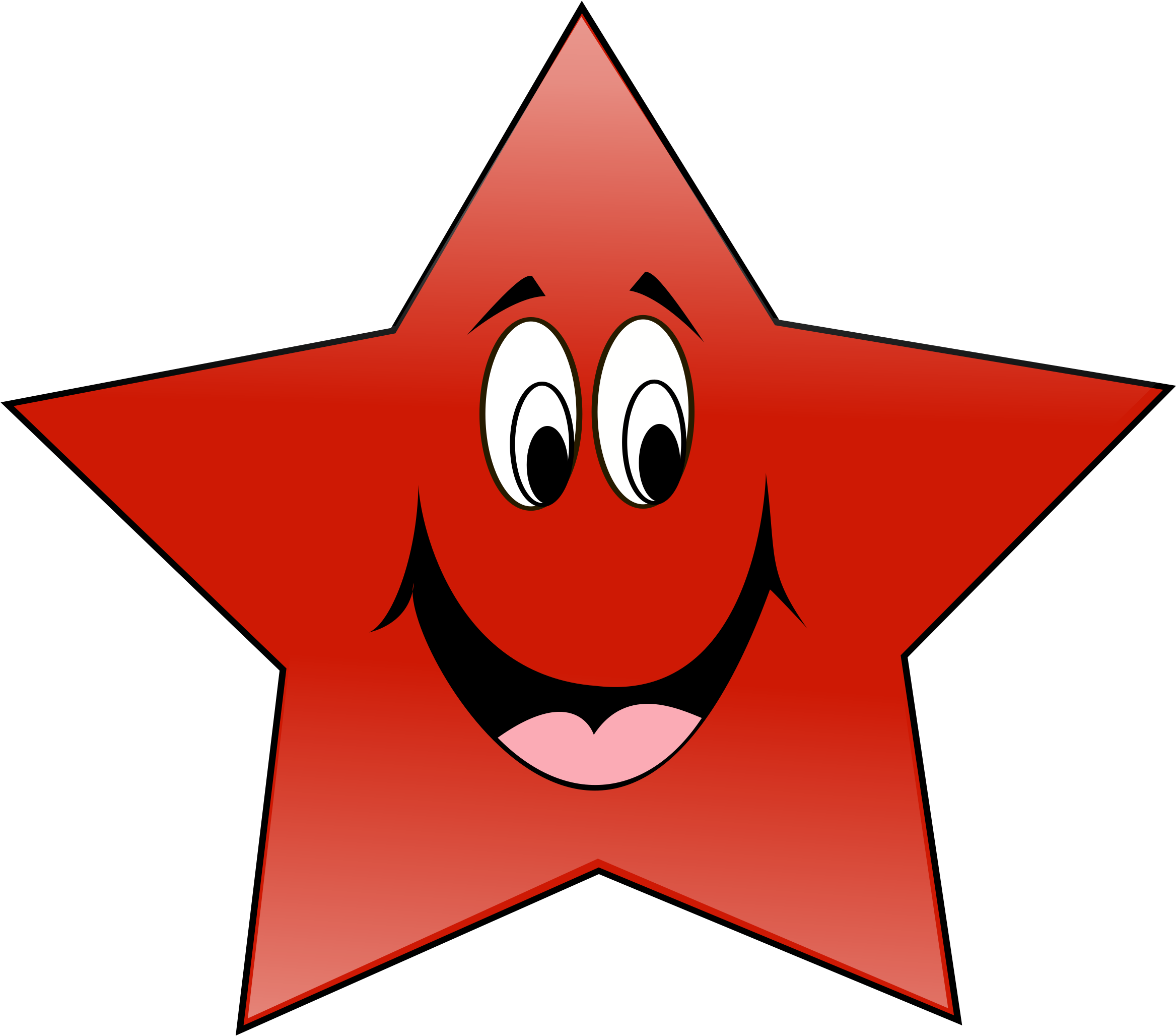 Smiley Red Star Computer Icons Download - Clipart Star Red - Png Download (841x750), Png Download