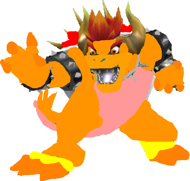 Giga Fire Bowser - Illustration Clipart (743x710), Png Download