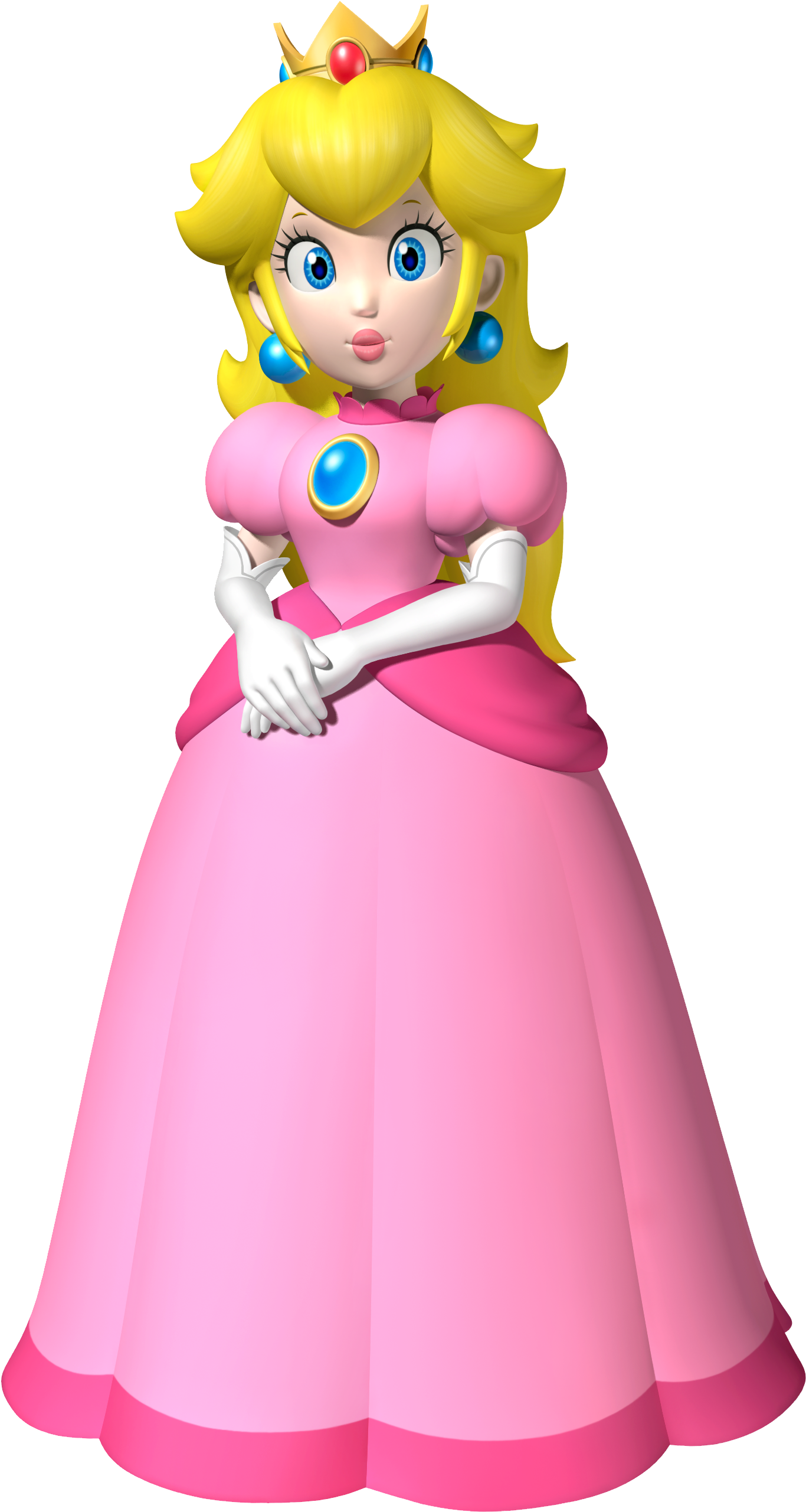 Princess Peach Clipart (1365x2561), Png Download