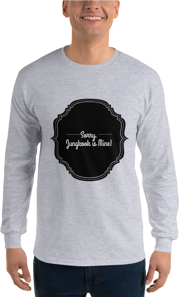 Jungkook Is Mine Men Long Sleeve Tee - Long-sleeved T-shirt Clipart (1000x1000), Png Download