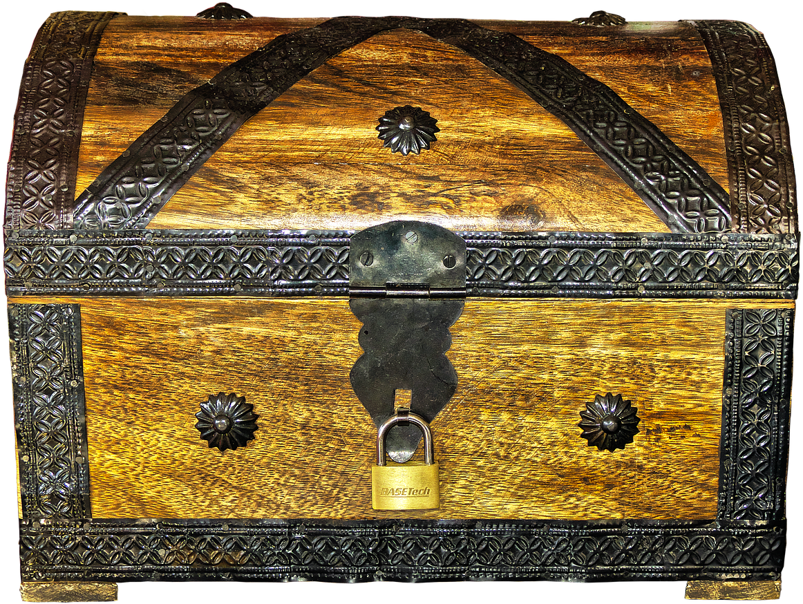 Chest Treasure Chest Box - Drawer Clipart (1280x927), Png Download