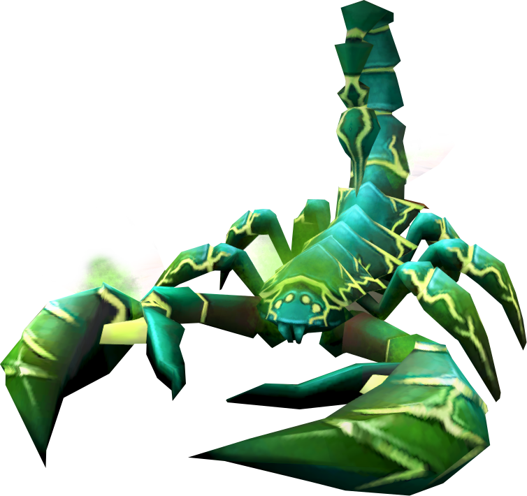 Corrupted Scorpion - Green Scorpion Png Clipart (754x710), Png Download
