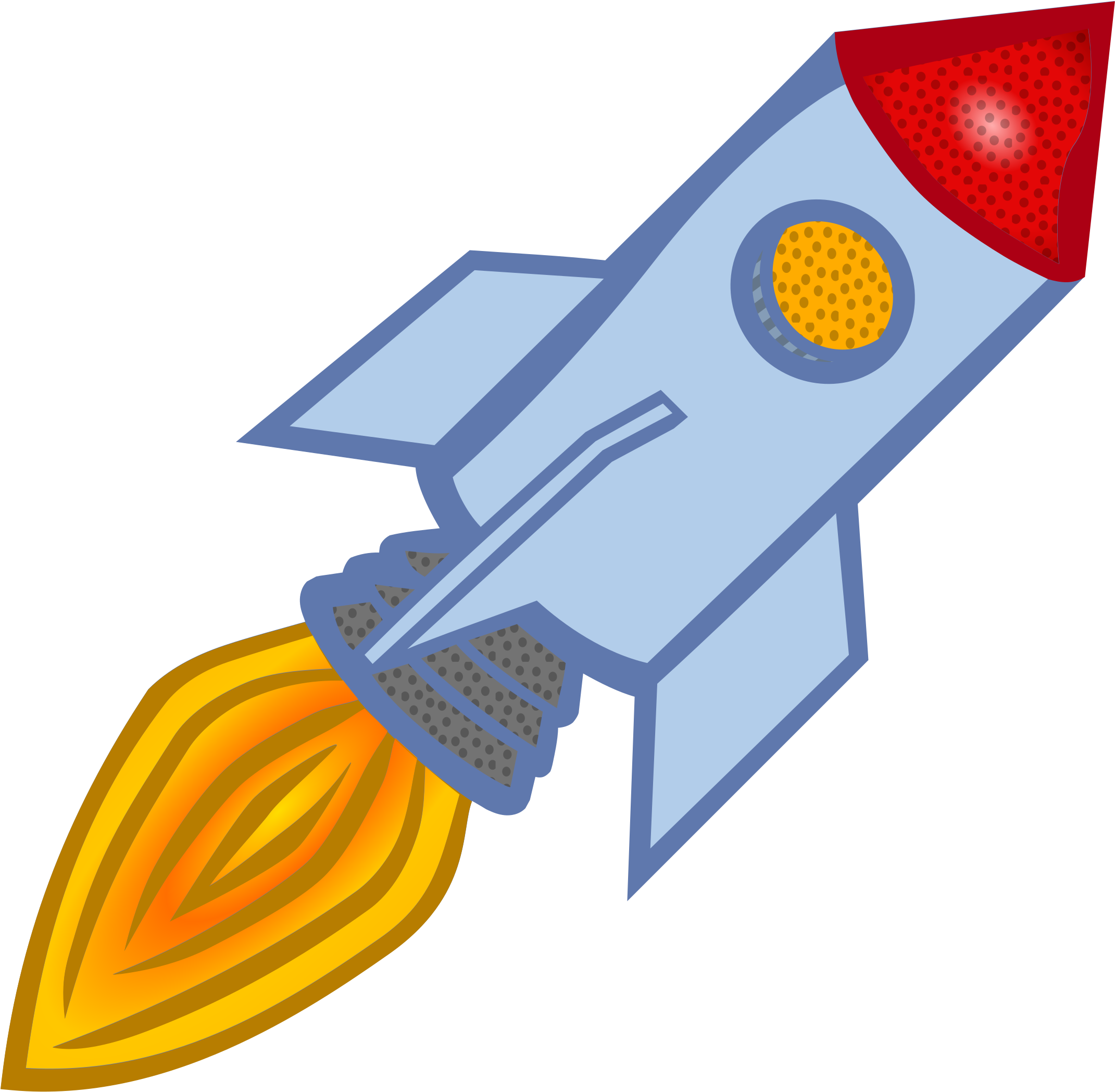 Missile Clipart Simple - Coloured Rocket - Png Download (2400x2400), Png Download