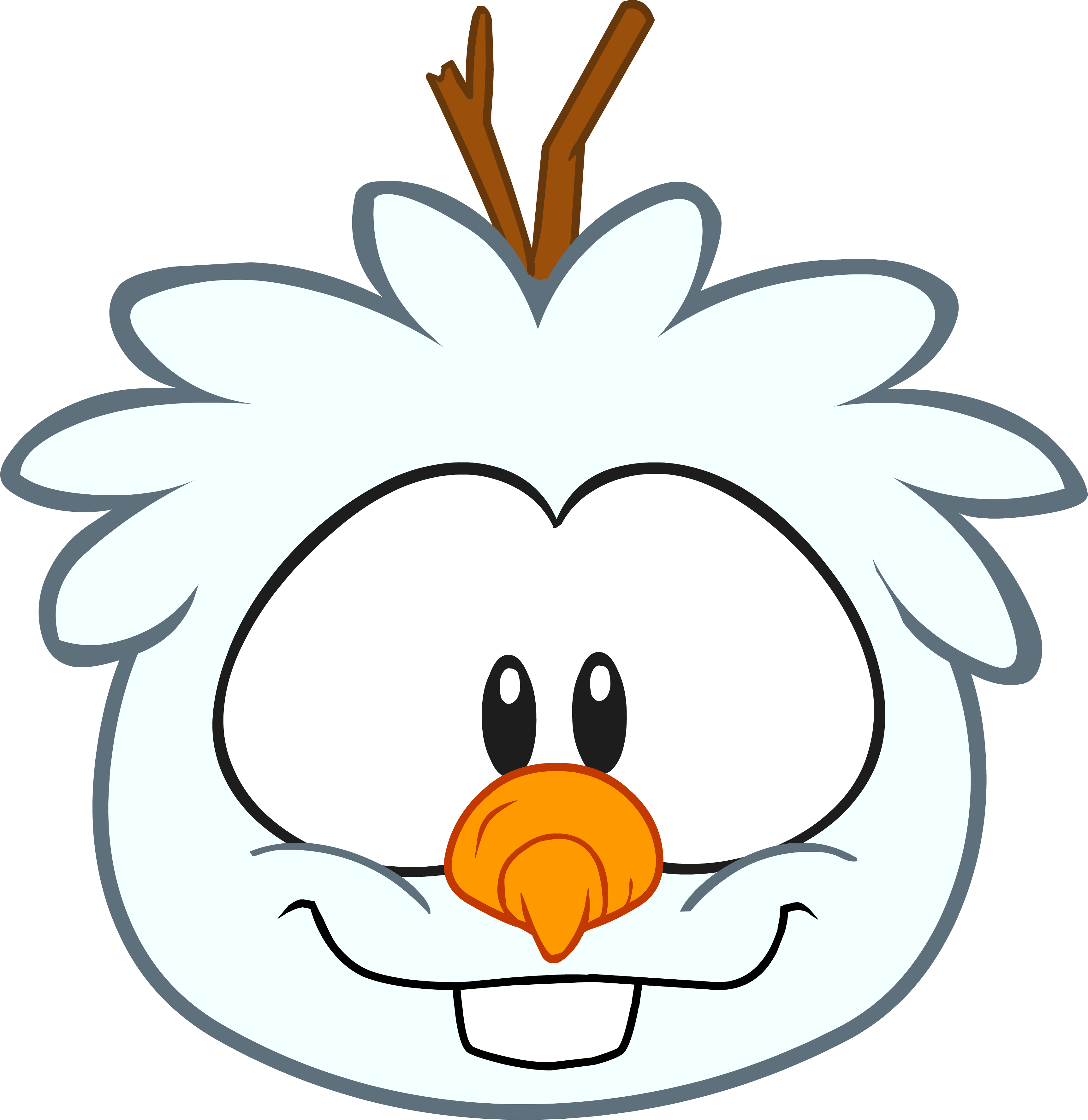 Image Royalty Free Stock Image Snowman Puffle Walk - Club Penguin Puffle Olaf Clipart (3447x3550), Png Download