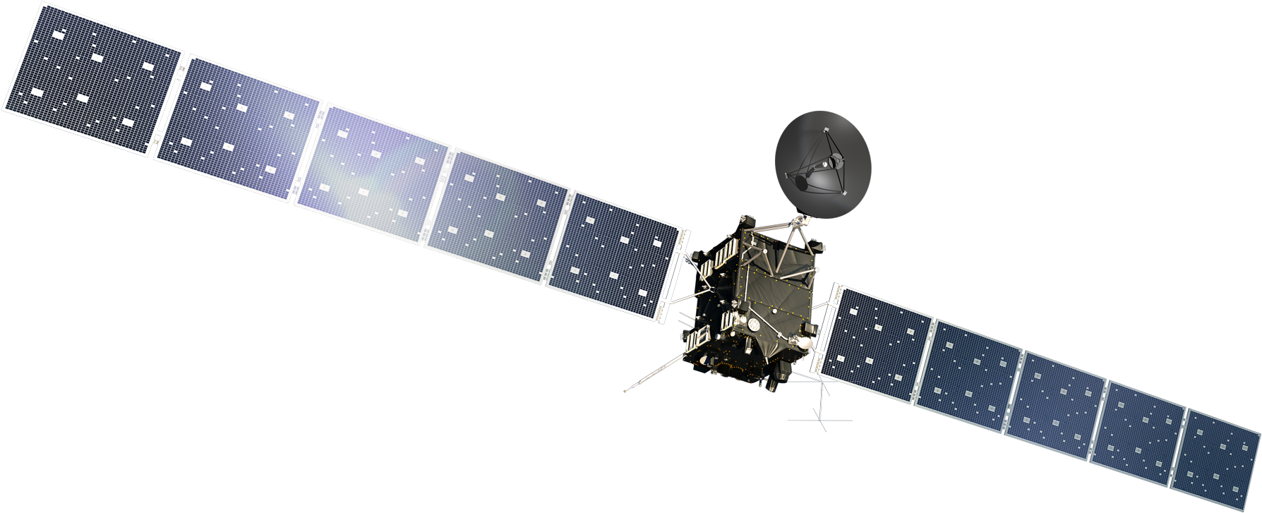 Rosetta Spacecraft Png Clipart (1920x919), Png Download