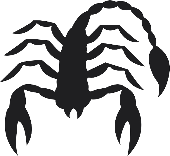 Scorpio Png Picture - Transparent Background Scorpion Png Clipart (582x535), Png Download
