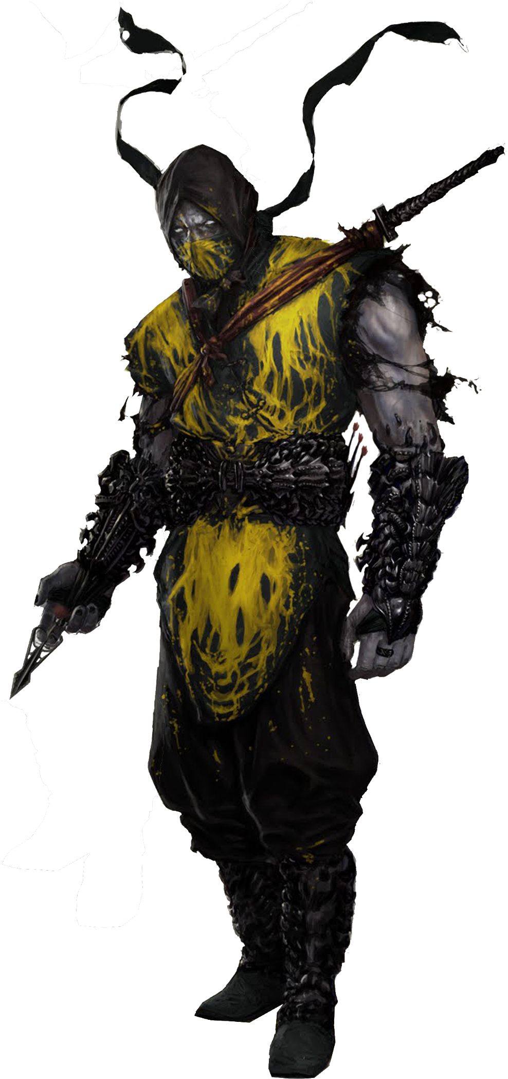 Mortal Kombat Inferno - Scorpion Mortal Kombat Clipart (1000x2108), Png Download