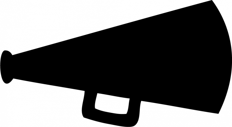 15 Megaphone Clipart Free Png For Free Download On - Clip Art Cheer Megaphone Transparent Png (800x440), Png Download