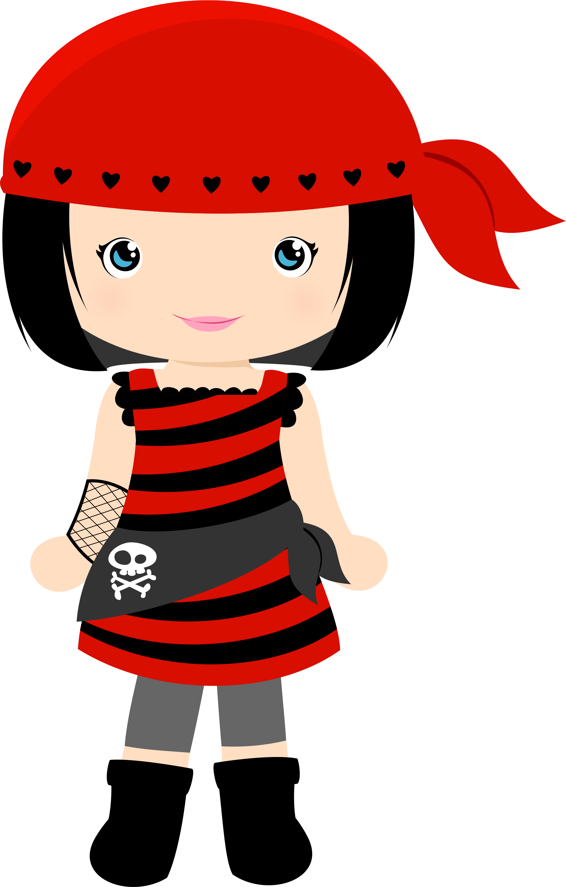 Images Pirates, Girl Pirates, Paper Crafts, Diy Crafts, - Cute Girl Pirate Clipart - Png Download (1916x3001), Png Download