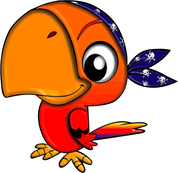 File Png Pirate - Pirate Parrot Png Clipart (617x598), Png Download