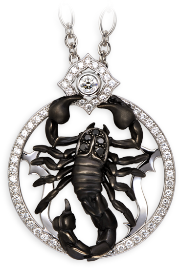 Necklace Scorpion - Pendant Clipart (758x566), Png Download
