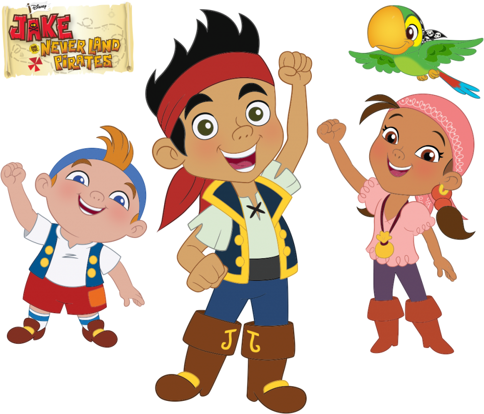 Jake And The Neverland Pirates - Disney Junior Pirate Clipart (961x821), Png Download