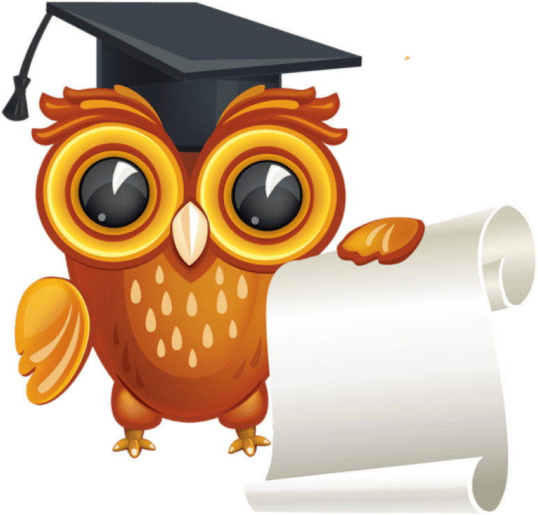 Download Owl With Diploma Clipart Png Photo - Owl Graduation Clip Art Transparent Png (850x792), Png Download