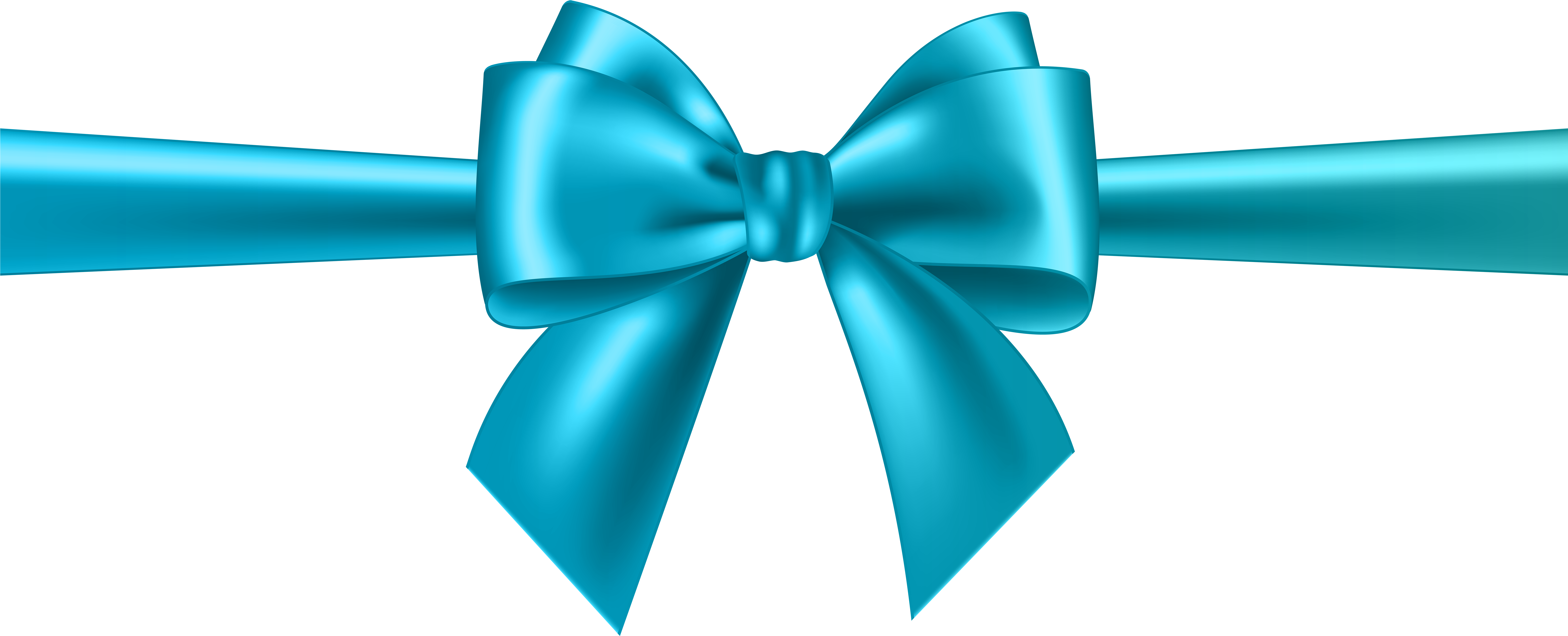 Transparent Background Blue Bow Clipart - Png Download (8000x3317), Png Download