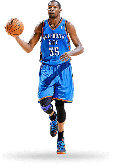 Download Kevin Durant Focused Transparent Png - Kevin Durant Clear Background Clipart (440x700), Png Download