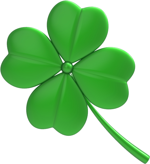 Clover Free Png Image - Four Leaf Clover Transparent Clipart (693x693), Png Download