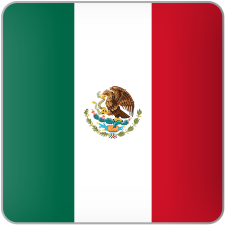Mexico Flag Square Icon Clipart (640x480), Png Download