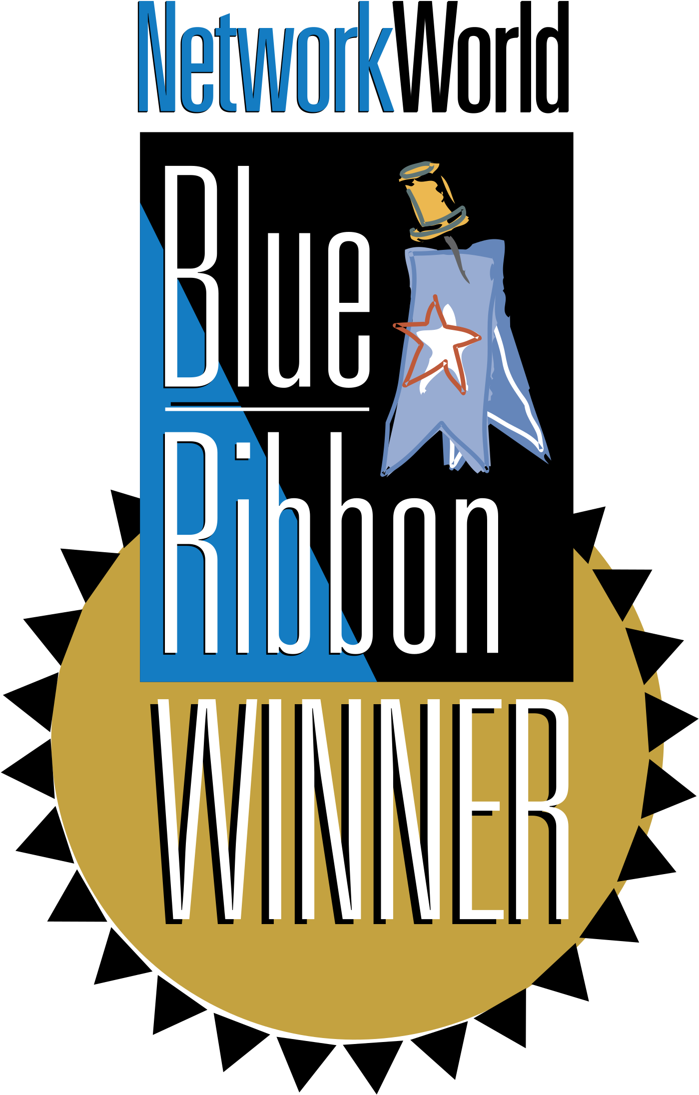 Networkworld Blue Ribbon Winner Logo Png Transparent - All Seeing Eye Illuminati Clipart (2400x2400), Png Download