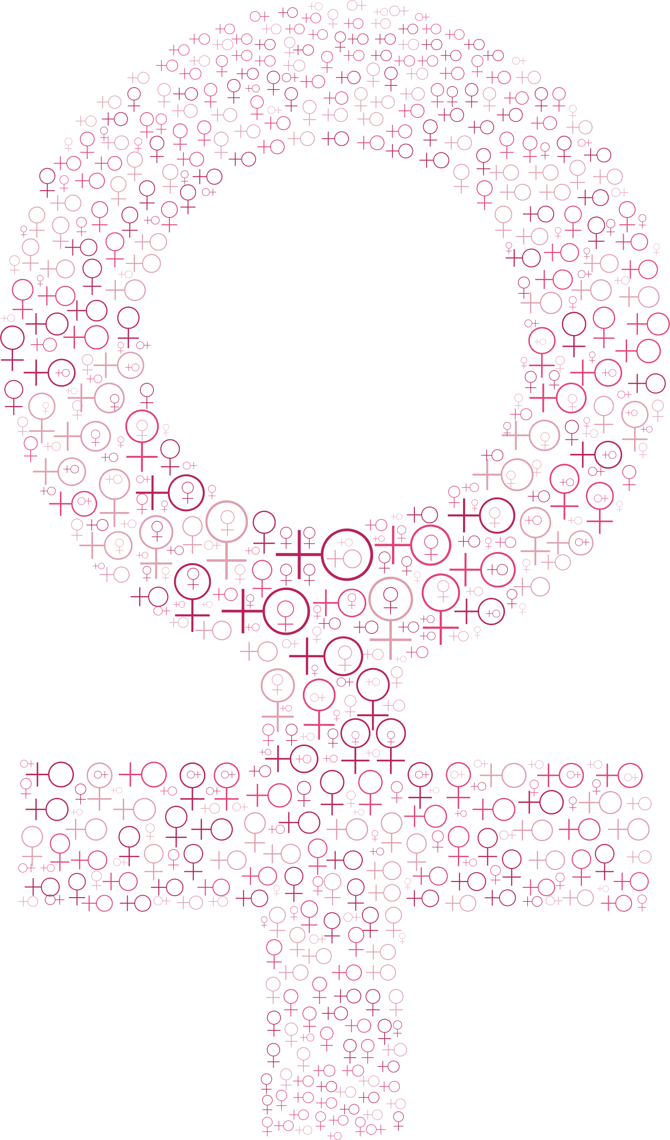 This Free Icons Png Design Of Female Symbol Fractal Clipart (1376x2338), Png Download