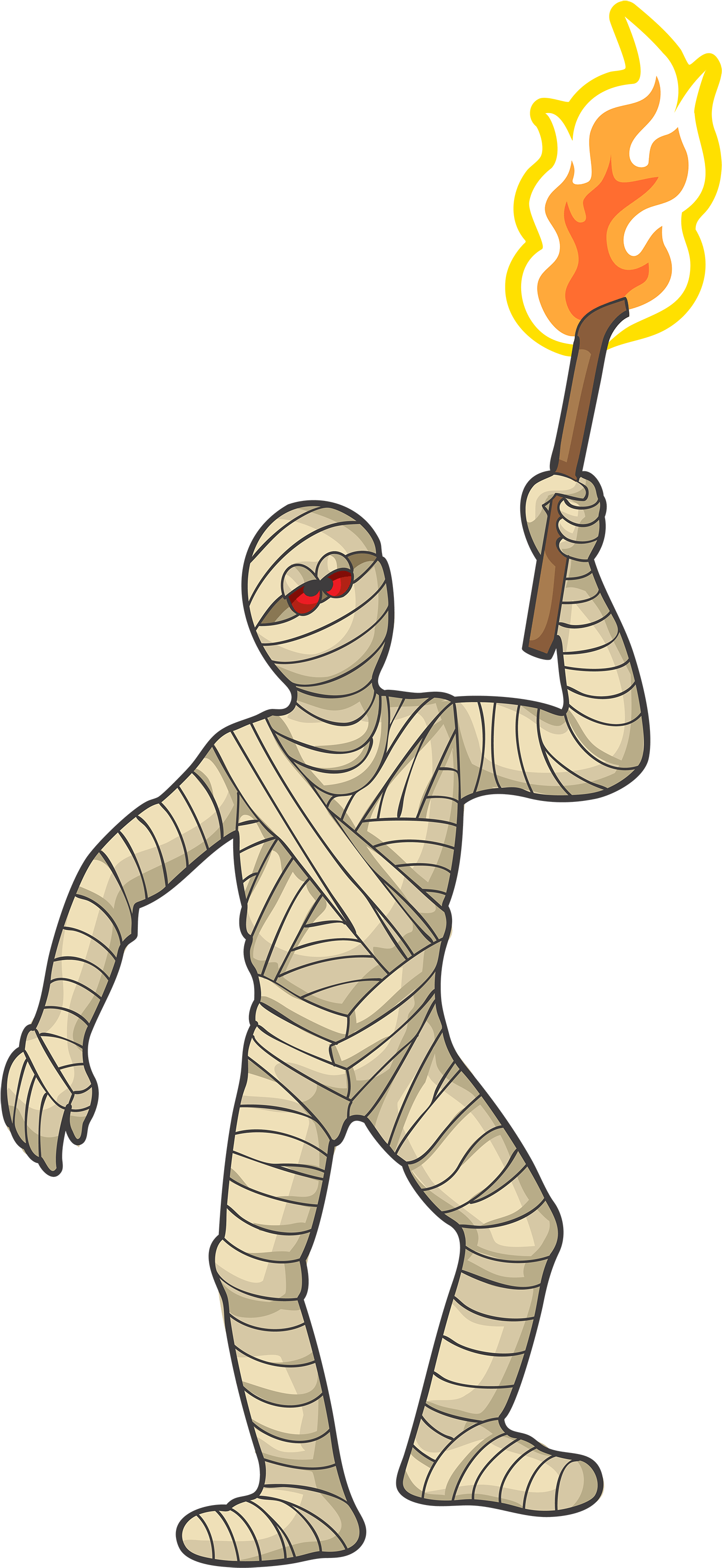 Download - Mummy Png Clipart (1611x3403), Png Download