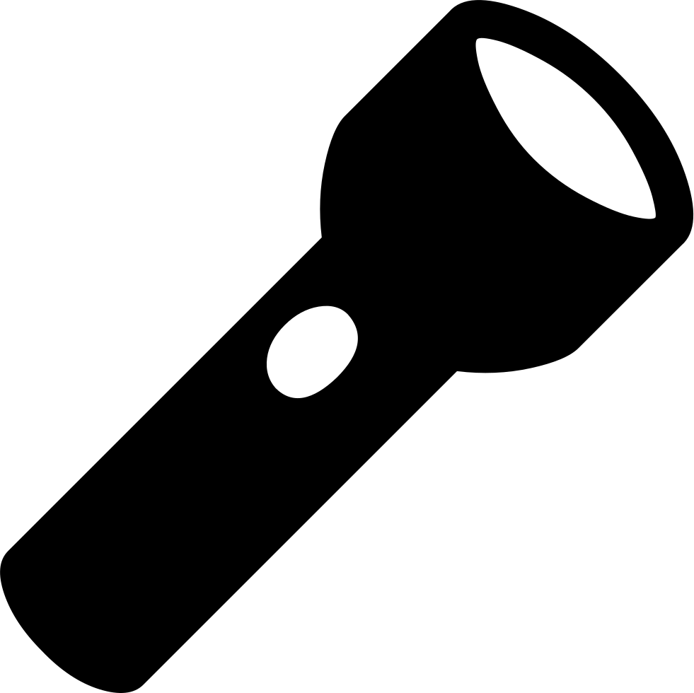 Torch Clipart Clip Art - Flashlight Icon Png Transparent Png (981x980), Png Download