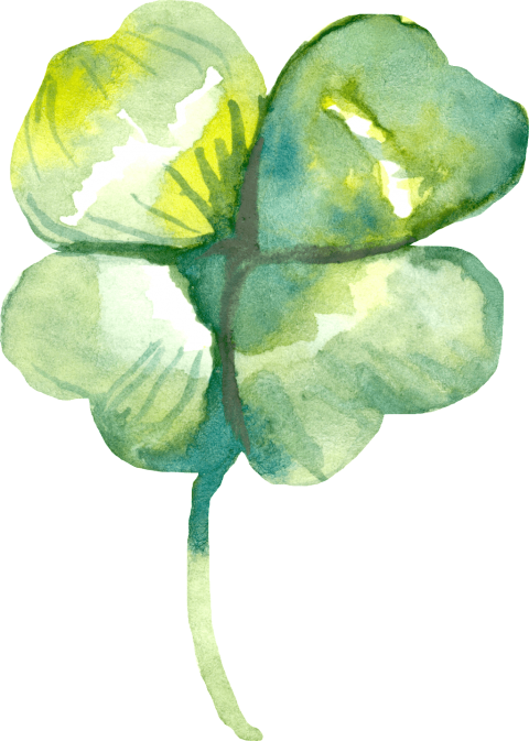 Free Png Download Four Leaf Clover Watercolor Png Images - Watercolor Painting Clipart (480x673), Png Download