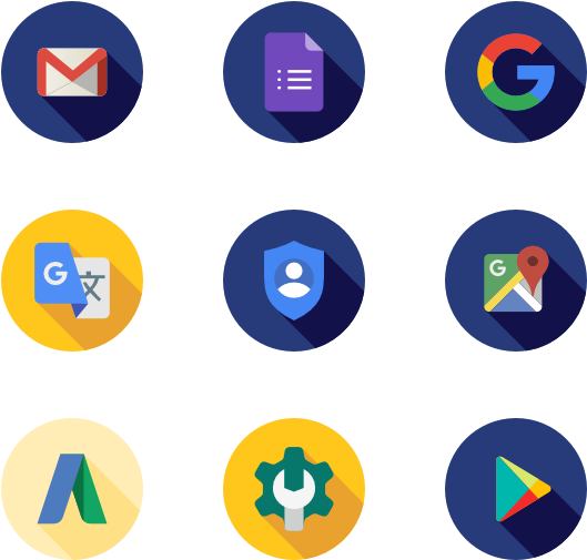 Google Suite - Business Flat Icons Png Clipart (600x564), Png Download
