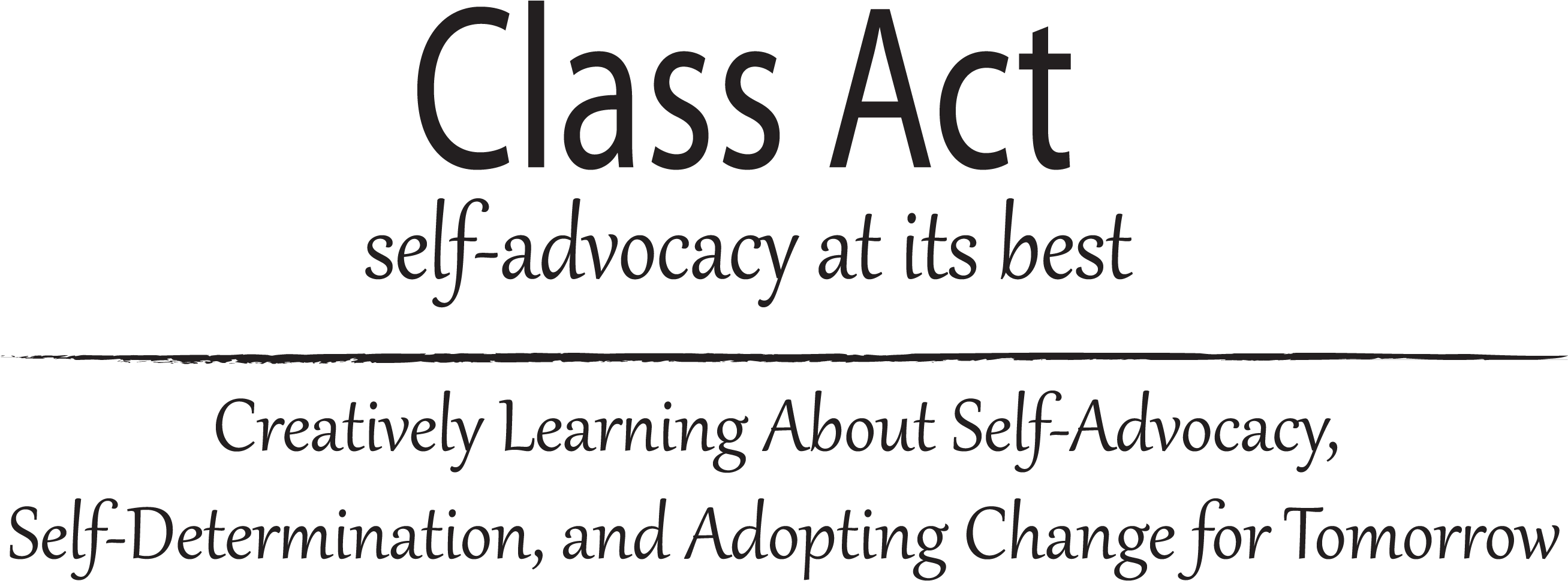 Class Act Logo Text - Classifieds Clipart (3259x1238), Png Download