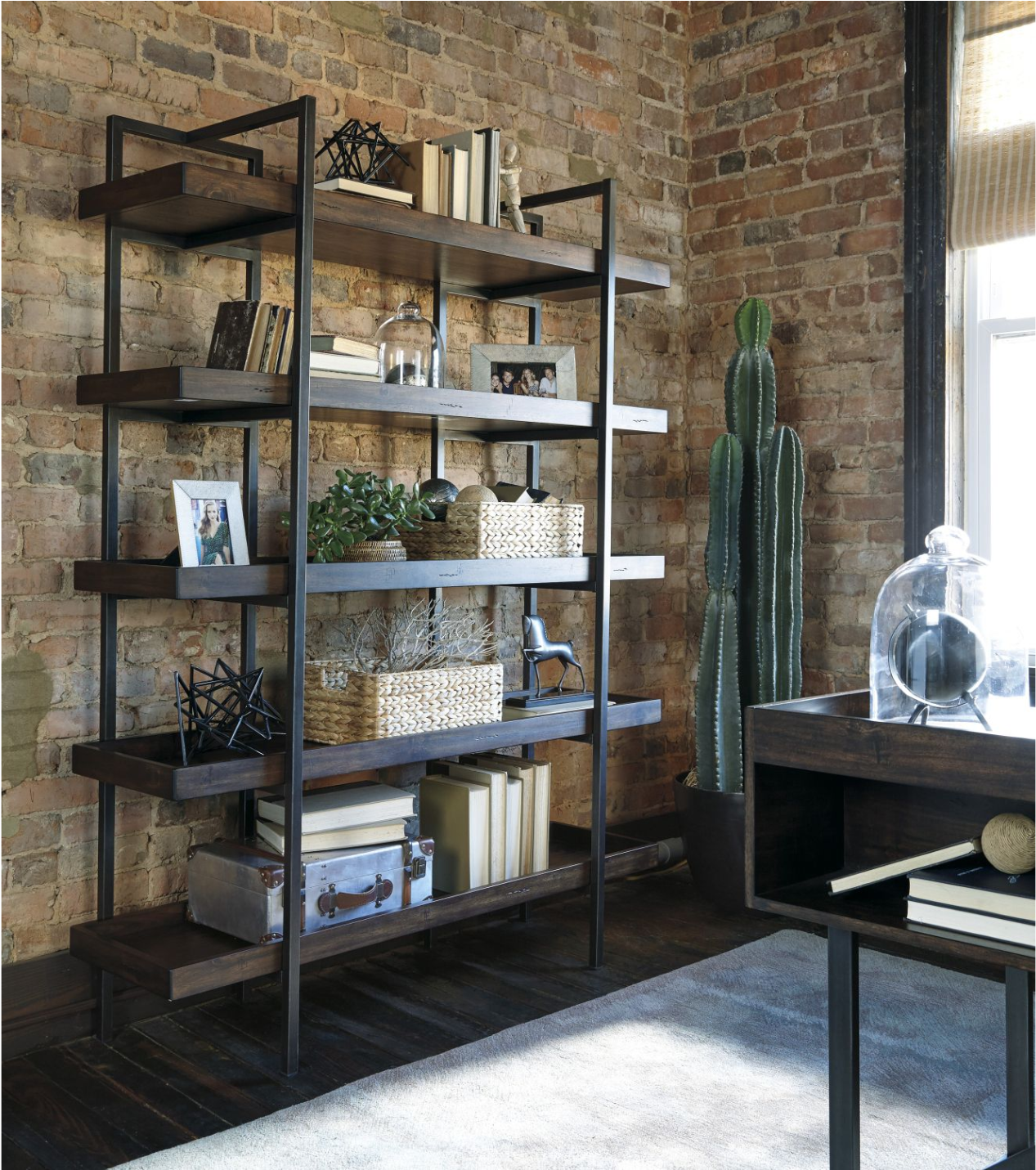 This Ashley Bookcase Makes A Great First Impression - Starmore 76 Bookcase Clipart (2560x1430), Png Download