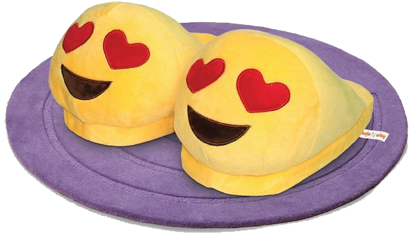 Emoji Slippers Product Photo - Stuffed Toy Clipart (695x695), Png Download