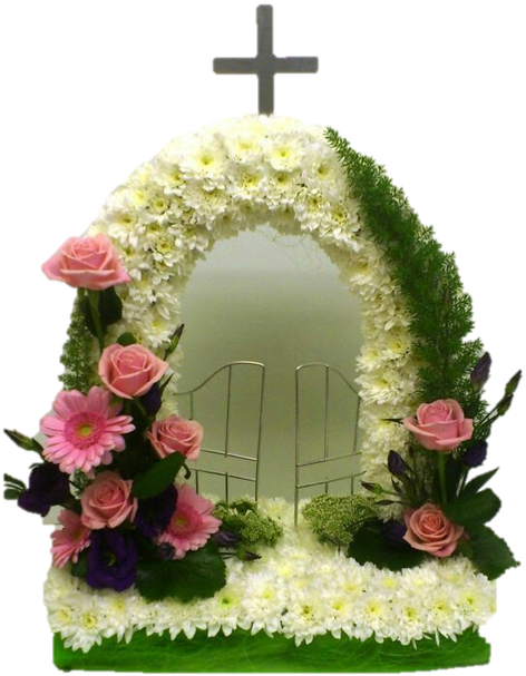 Arreglos Florales Grandes Para Difuntos Clipart (498x664), Png Download