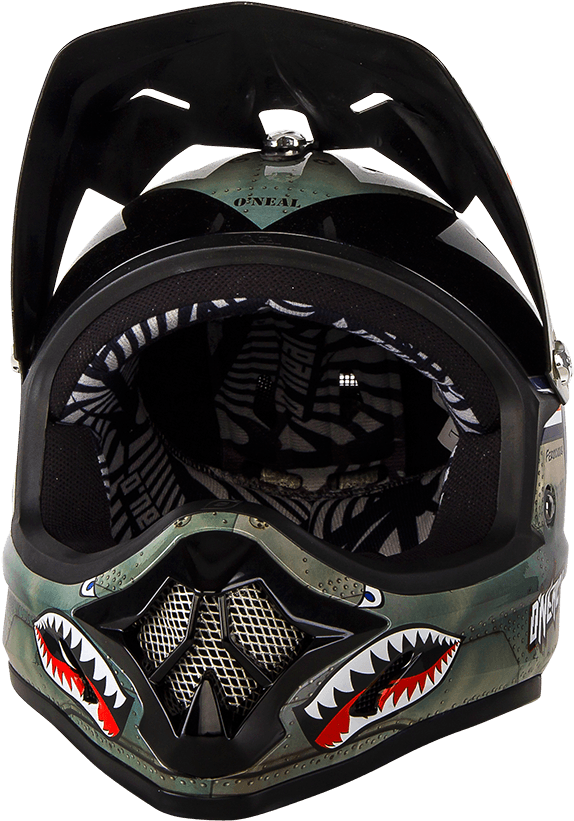 Casque Mx Oneal Backflip Rl Wingman Metal White 2017 - Casco Integral Mtb Oneal Clipart (1000x1000), Png Download