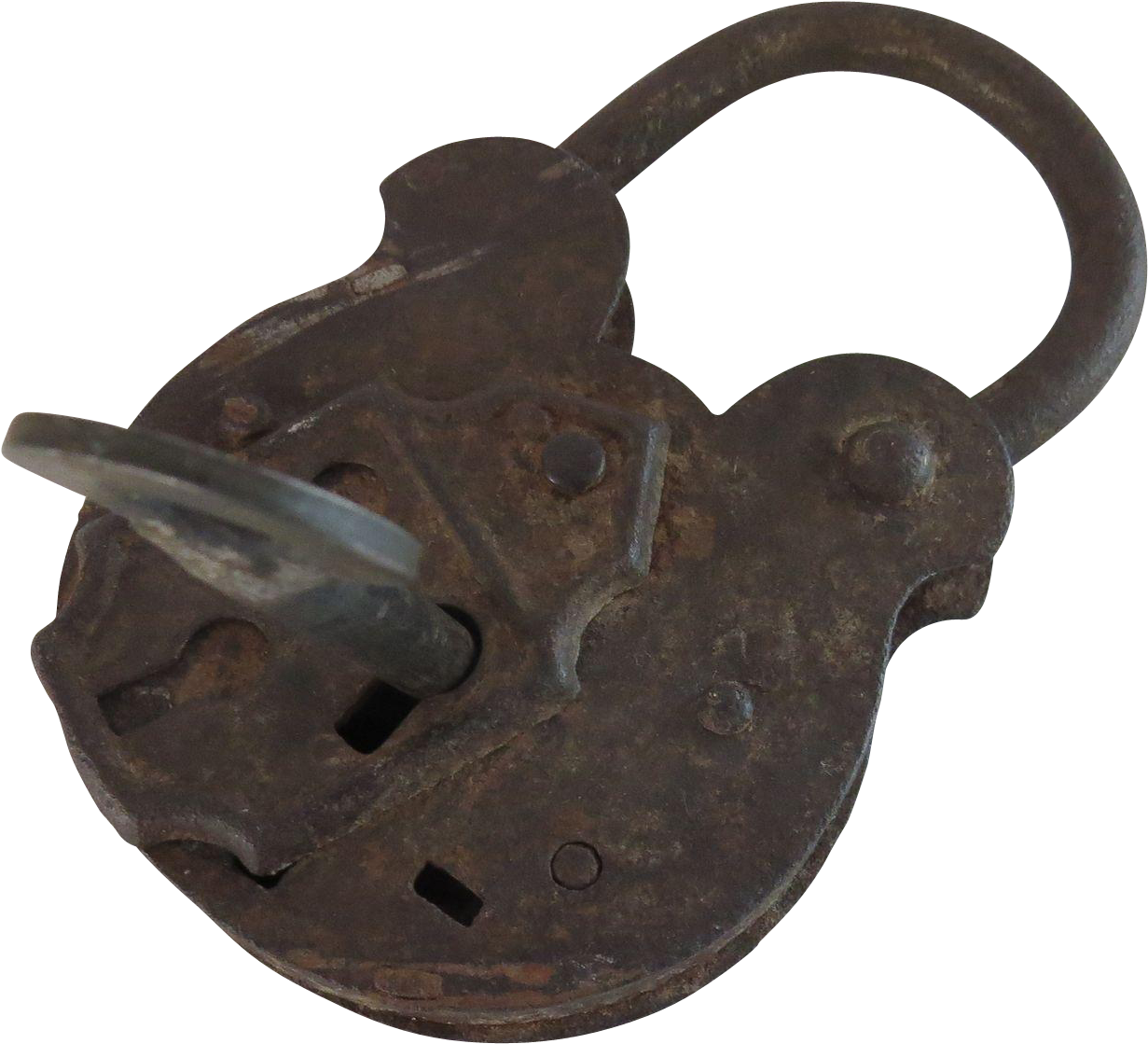 Iron Padlock With Key Clipart (1230x1230), Png Download