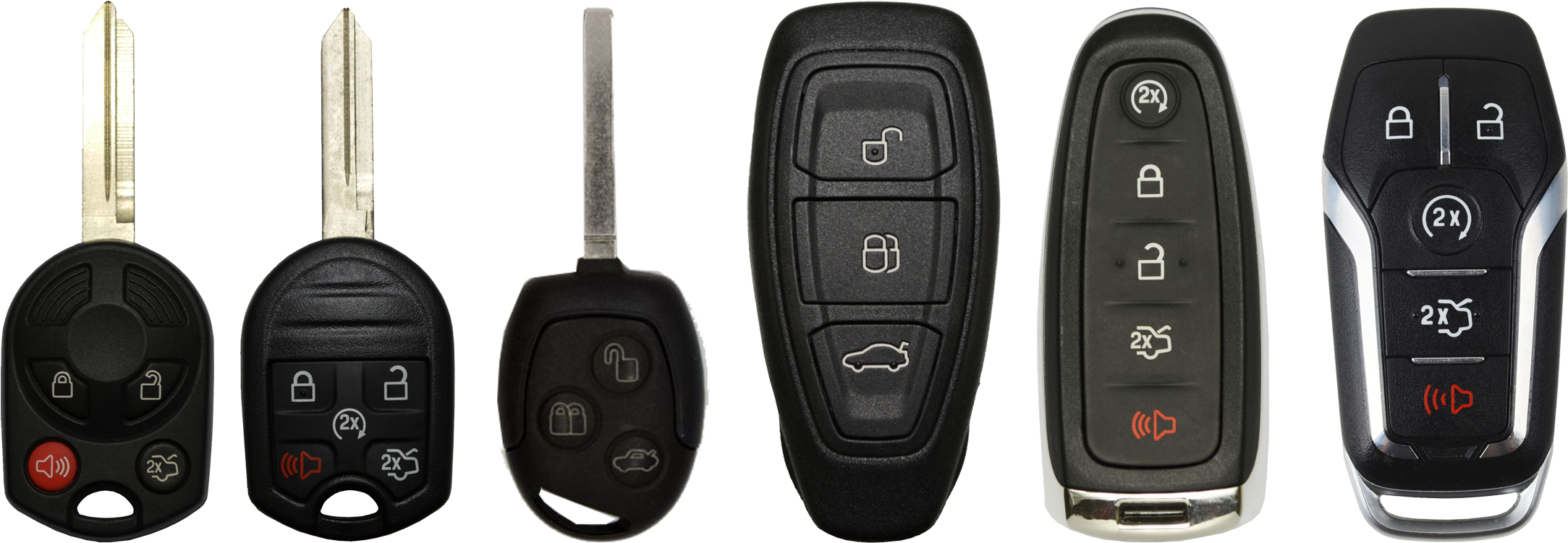 Ford Remote Key Types Types Of Ford Keys Clipart Large Size Png