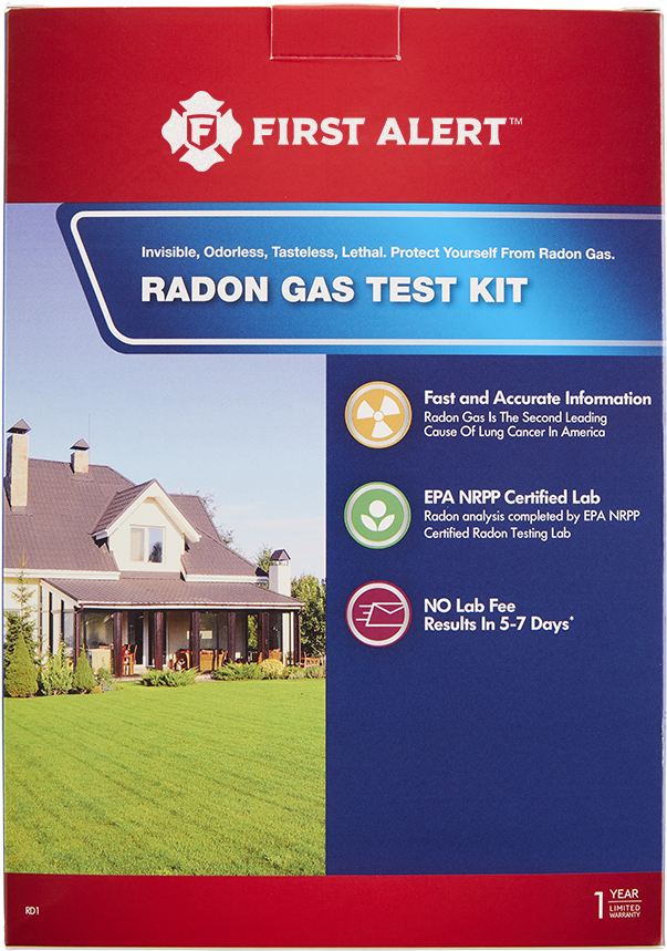 Home Radon Test Kit - First Alert Radon Test Kit Clipart (900x900), Png Download