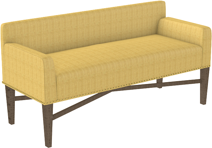 Raffia X Bench - Studio Couch Clipart (1000x1000), Png Download