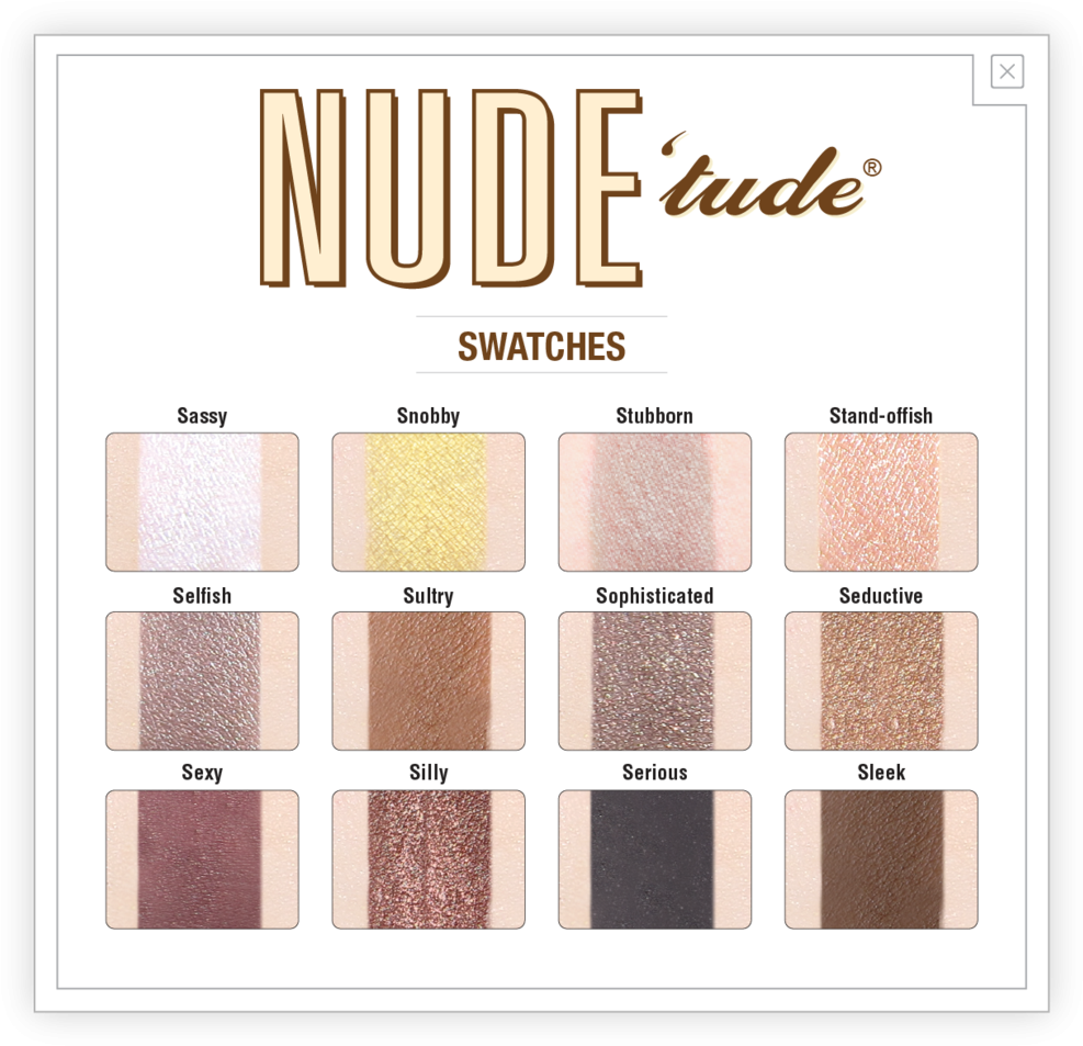 9 Best Dupes Of Urban Decay Naked Heat Eyeshadow Palette, - Balm Nude Tude Clipart (1024x990), Png Download