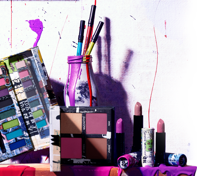 Introducing The Urban Decay Cosmetics X Jean-michel - Urban Decay Basquiat Clipart (671x600), Png Download