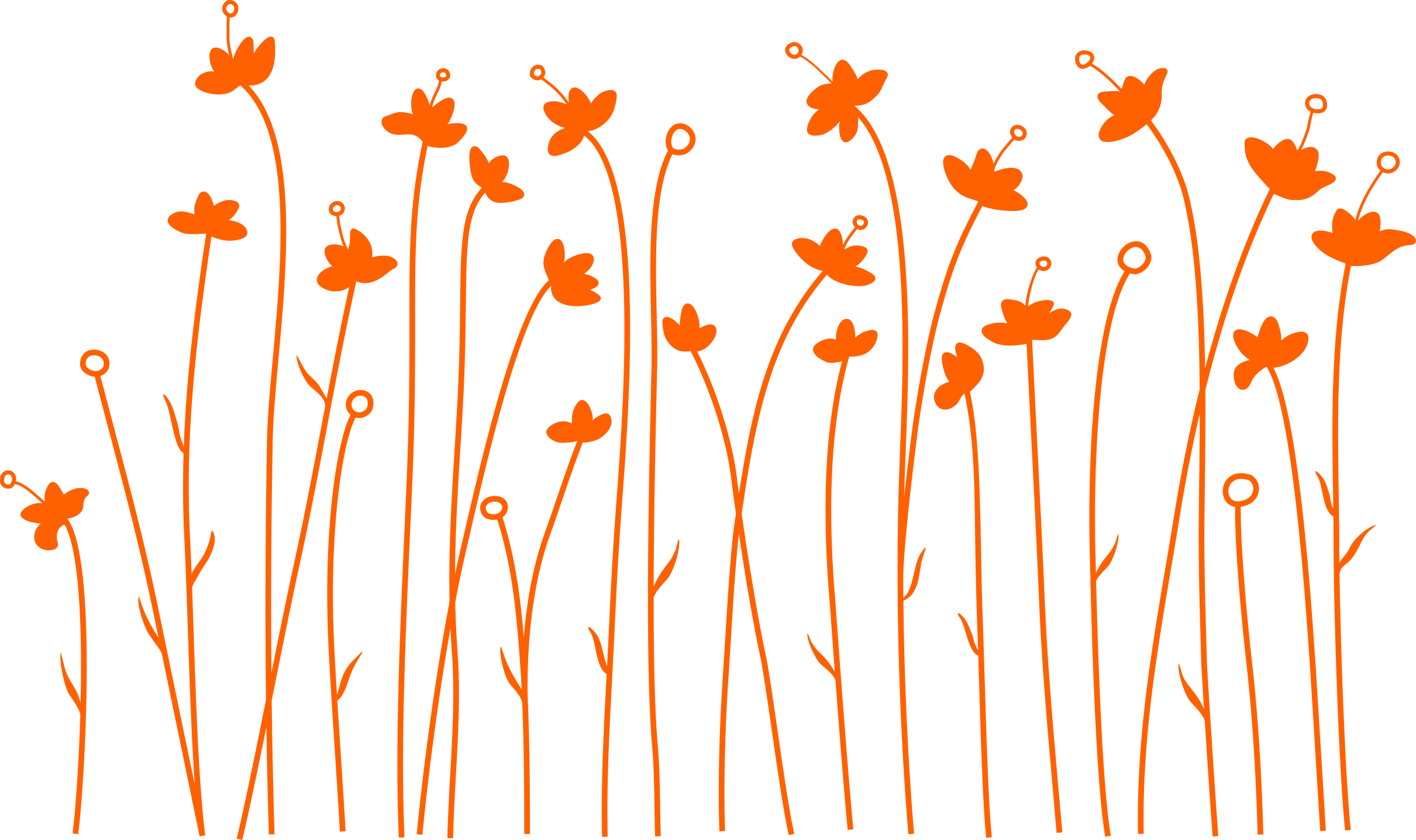 Llega - Vinilos Decorativos Flores Clipart (2421x1437), Png Download