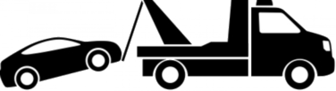 Clipart Transparent Homepage Icon Ron S Rv Quality - Car Getting Towed Icon - Png Download (1100x300), Png Download