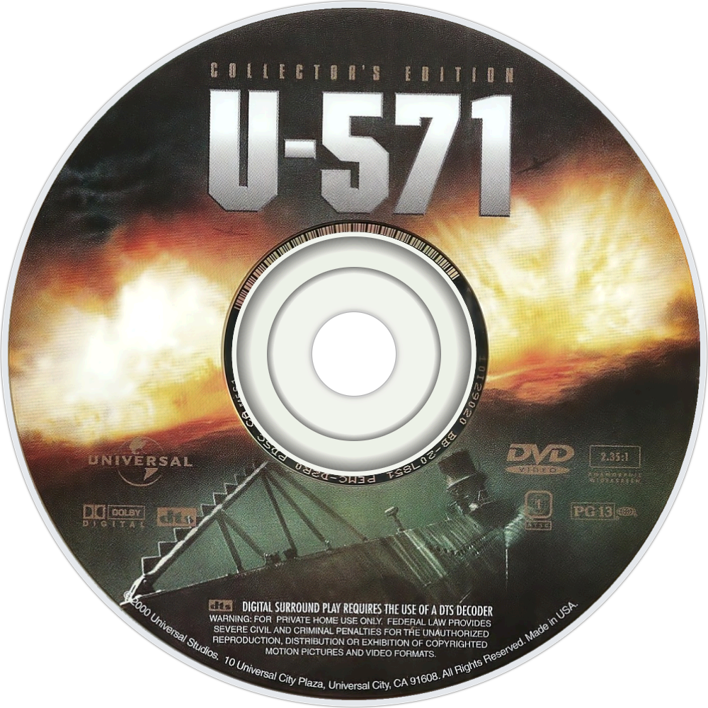 U 571 Dvd Clipart (1000x1000), Png Download