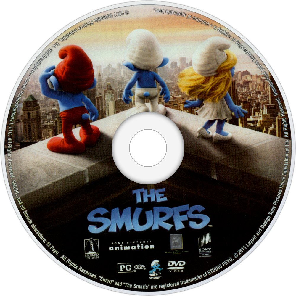 The Smurfs 2 Dvd Disc - New York City Clipart (1000x1000), Png Download