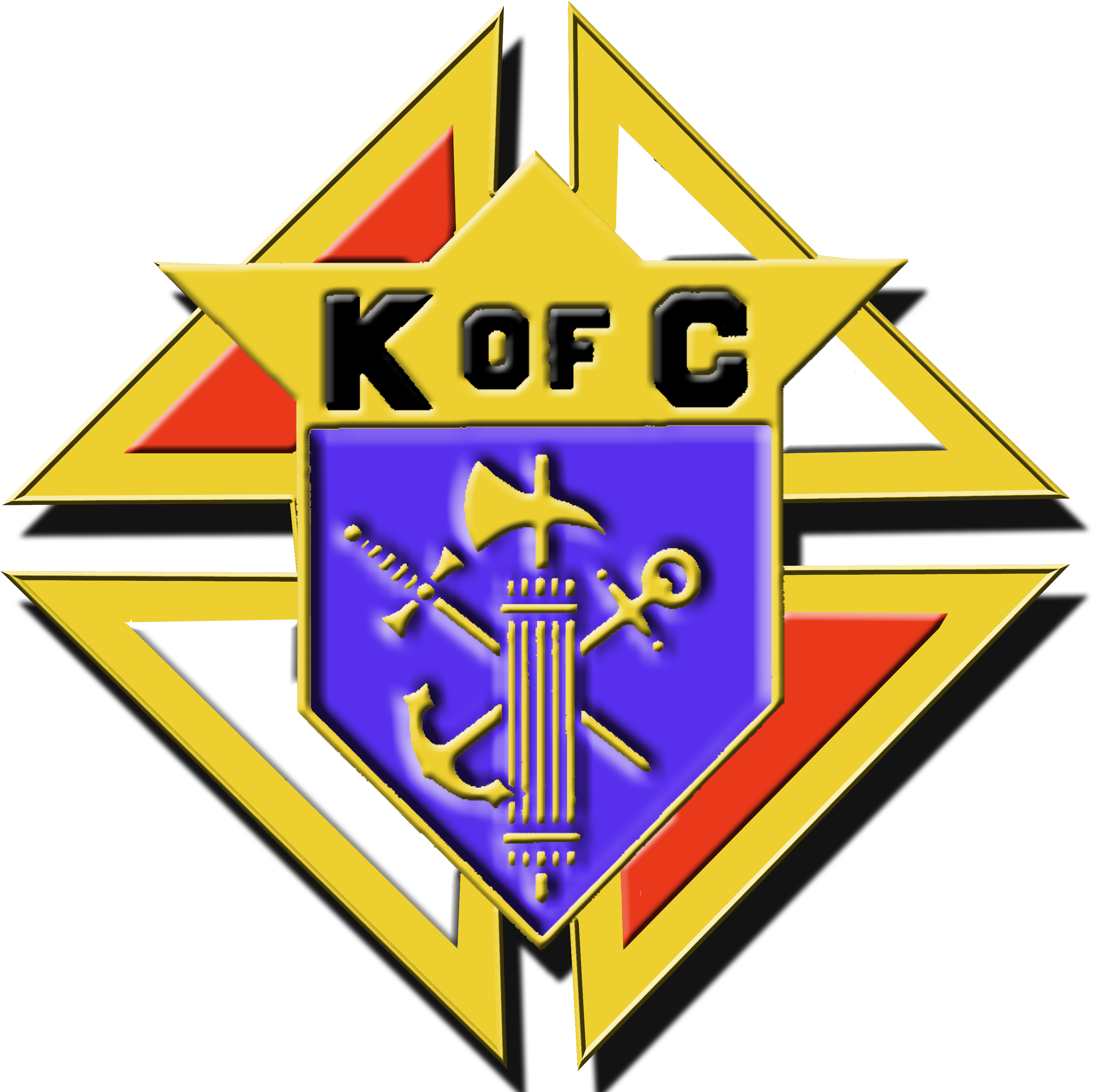 3d Emblem1 - Knights Of Columbus Clipart (3051x3040), Png Download
