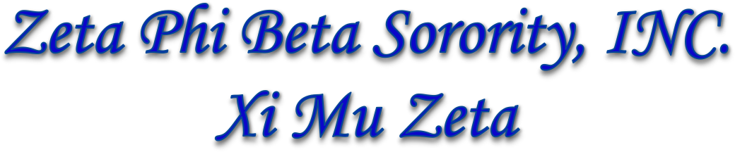 Zeta Phi Beta Sorority, Inc - Cobalt Blue Clipart (1109x294), Png Download