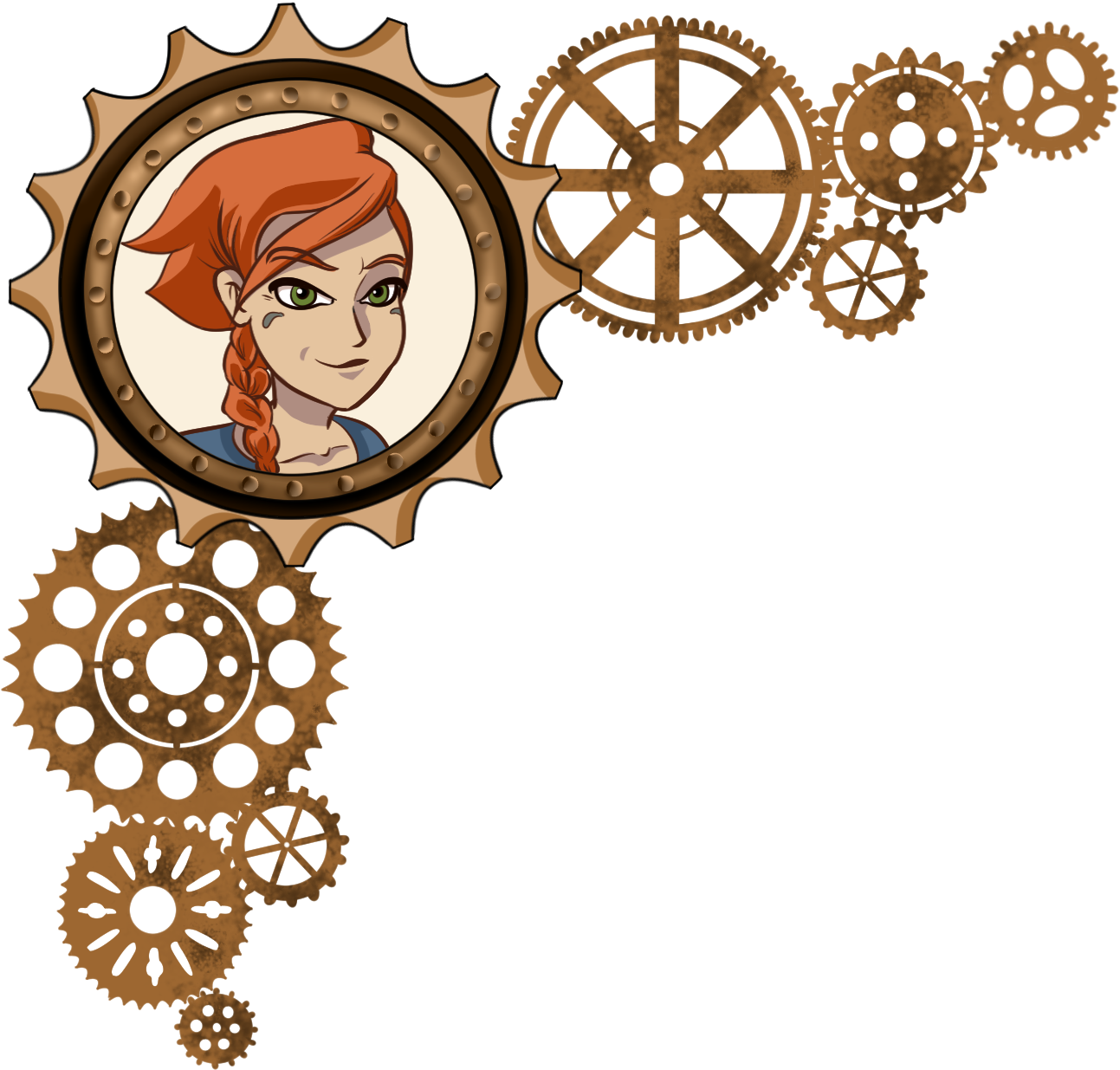 Pp2 Top Cogs Pp2 Bottom Cogs - Cartoon Clipart (1293x1235), Png Download