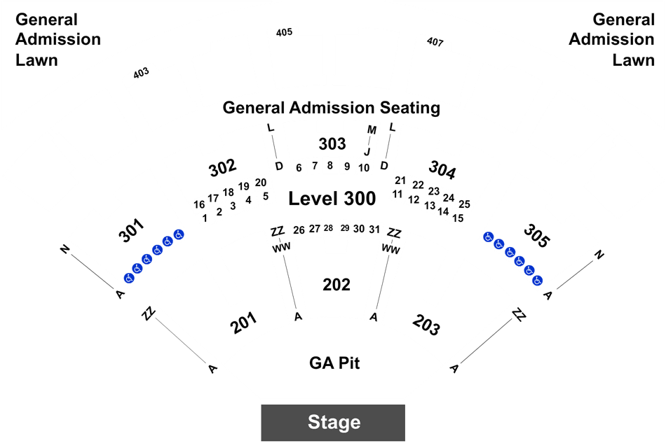 Legend - Budweiser Stage Seating Rows Clipart (1050x650), Png Download