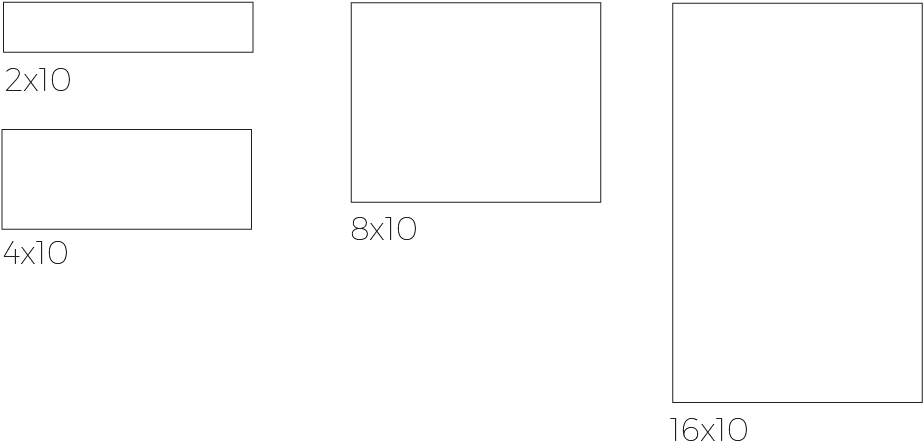 Available Sizes - Monochrome Clipart (1640x537), Png Download