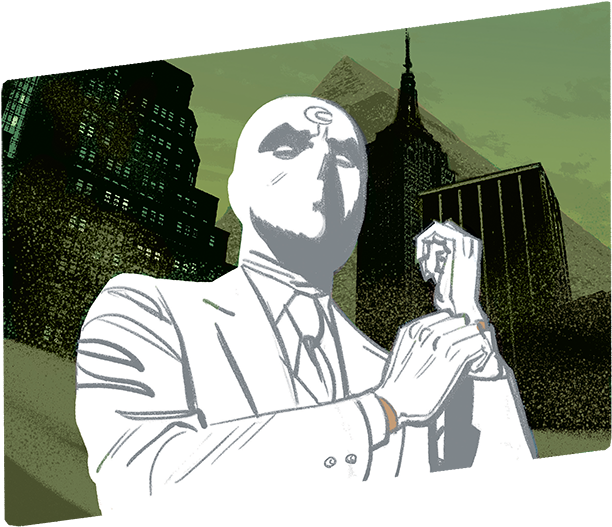 An Important Message About Moon Knight - Illustration Clipart (612x527), Png Download
