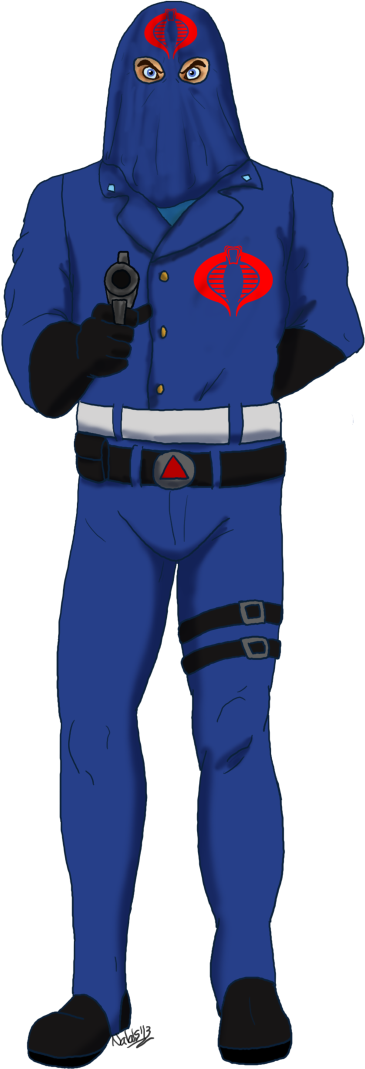 No Caption Provided - Cobra Commander Hood Cartoon Clipart (1024x2331), Png Download