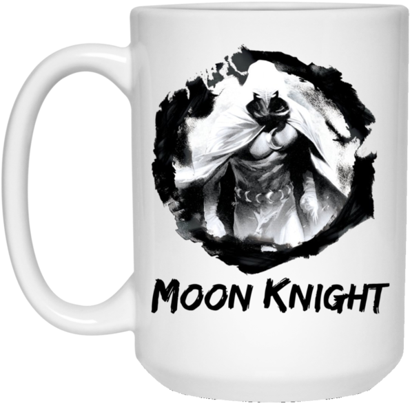 Moon Knight Square Sticker 3" X 3" , Png Download - Moon Knight Shirt Clipart (595x586), Png Download